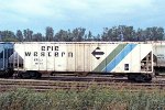 Ex Erie Western covered hopper here Evans Railcar Leasing (ERLX) #7073